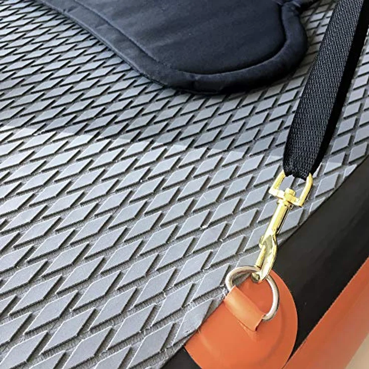 NEMAXX® SUP Sitz, aufblasbar und rutschfest, weich gepolstert, für SUP Boards 320–380 cm, in Orange/Grau, ideal für Kajaks – Bild 4