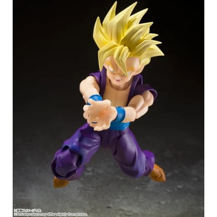 TAMASHII NATIONS Dragon Ball Z Super Saiyan Son Gohan, S.H.Figuarts Actionfigur, 10,9 cm groß, mit 4 Gesichtsausdrücken und 4 Händen, offiziell lizenziert – Bild 5