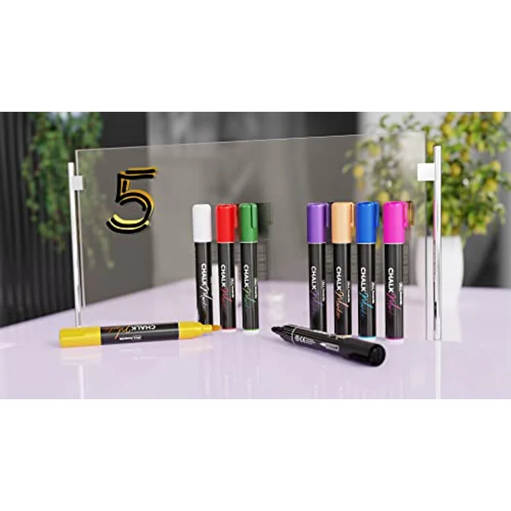 ALLboards Whiteboard Marker CM-SET, 4-tlg. Set für präzises Schreiben und Zeichnen, schwarz – Bild 6