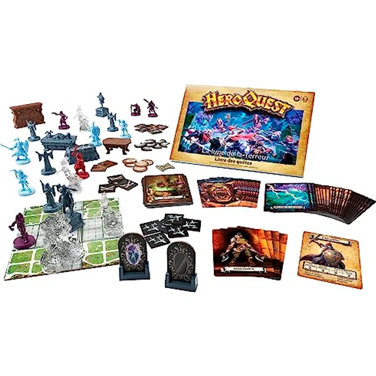 Hasbro Gaming HeroQuest - Der Mond des Schreckens Abenteuerpack, Erweiterung mit 29 Miniaturen und 10 Abenteuern, Französisch – Bild 6