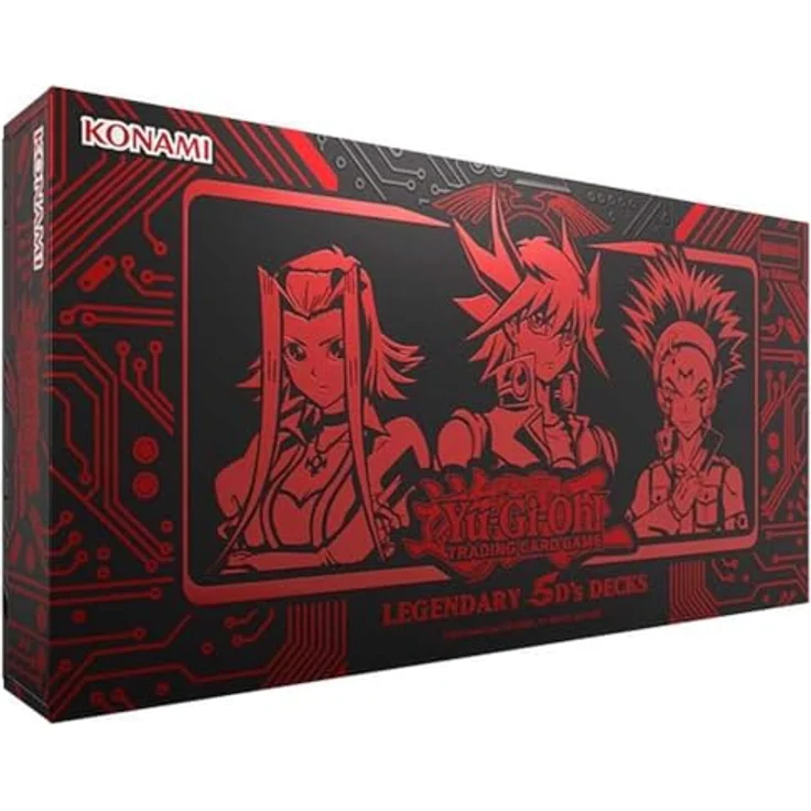 Konami Yu-Gi-Oh! Legendary 5Ds Deck: Akiza Deck mit 50 Karten, inklusive Chibi-Art Monsterkarten und Secret Rare Token – Bild 1