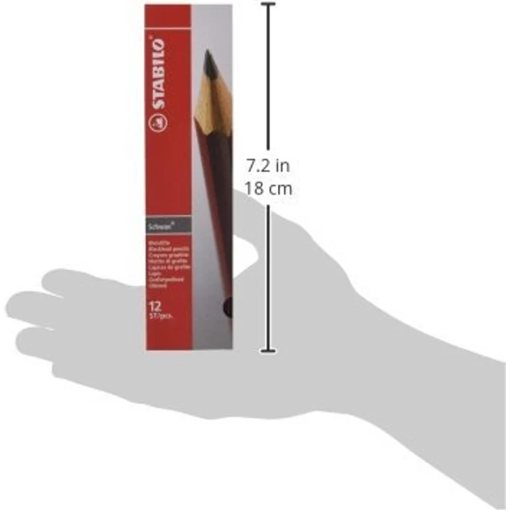 STABILO Bleistift - STABILO Schwan in rot - HB - 12er Pack – Bild 4