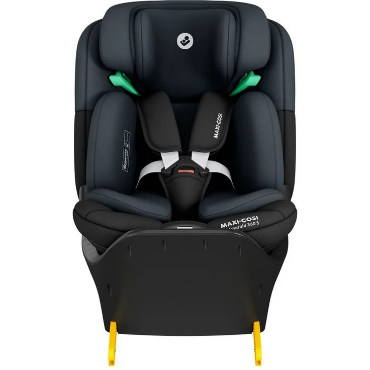 Maxi-Cosi Autokindersitz Emerald S i-Size - Tonal Black, Reboarder Kinder Autositz bis 36 kg, ab Geburt-12 Jahre & Isofix-Base – Bild 1