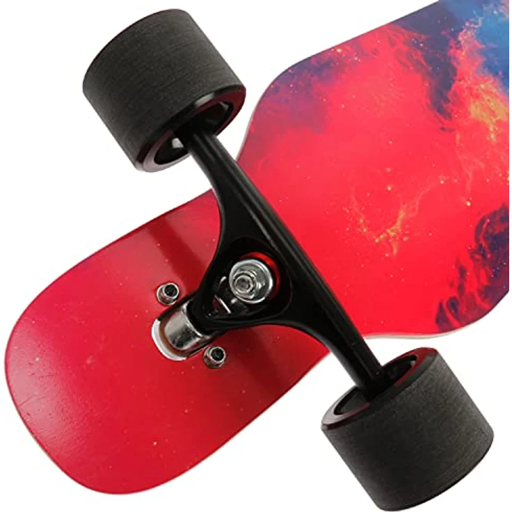 FunTomia Longboard Camber Flex2, 25 bis 84kg, Drop Through Cruiser Komplettboard Mach1 Speed Kugellager T-Tool – Bild 5