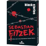 moses 90192 Black Stories Sebastian Fitzek-50 Fälle mit Einer Extradosis Psycho-Thrill Krimi Kartenspiel mit Spielvariante und Punktechips, Rätselspiel für Jugendliche und Erwachsene, White