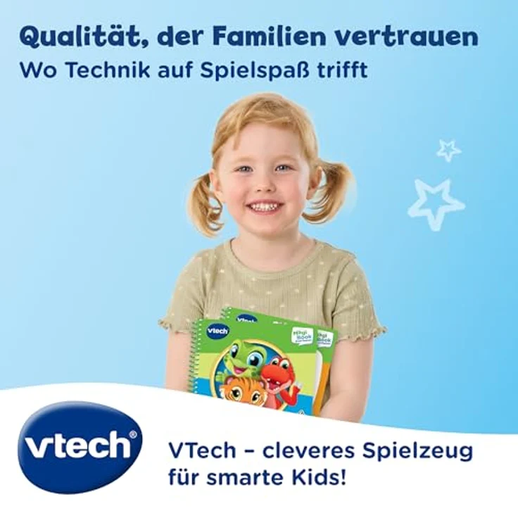 VTech Magibook Story'Friends, interaktives Lernspielbuch inkl. Tiger Minifigur und 32 Seiten Tagesabläufe, Deutsch – Bild 6