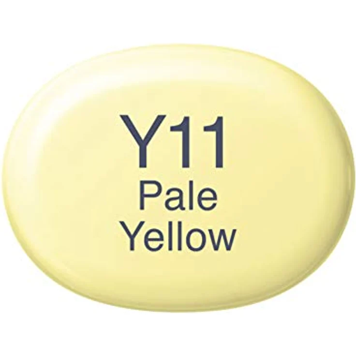 Copic COPIC Sketch Marker Typ Y - 11, Pale Yellow, professioneller Pinselmarker mit Super-Brush- und Medium-Broad-Spitze – Bild 2
