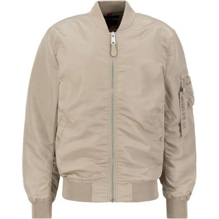 Alpha Industries Bomberjacke MA-1 VF LW, Vintage Sand - 679, Stehkragen