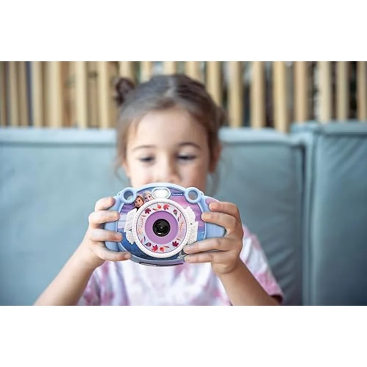 Lexibook Frozen Kinderfotoapparat, Foto- und Videokamera mit 32 GB Speicher, wiederaufladbarer Akku für Kinder ab 4 Jahren – Bild 3