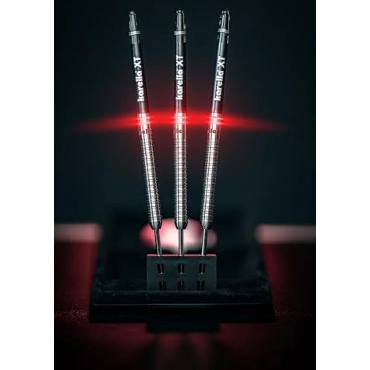 Karella HiPower 90% Tungsten Steeldart, 24g, für Klassische Dartscheibe, 3 Dartpfeile mit Metallspitze, Dartboard, Wolfram, Profidart mit Flight und Shaft – Bild 5