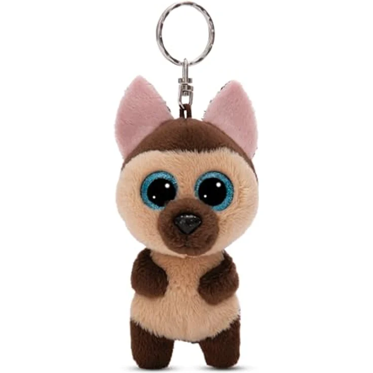 NICI German Shepherd Detleff Schlüsselanhänger, 9 cm, Multicolor – Bild 1