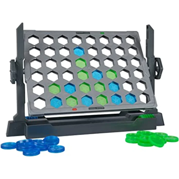 Noris 606064599 - Flip4 - Spiele-Klassiker 4er-Reihe zum Drehen, für Kinder ab 6 Jahre, Strategie-Spiel für 2 Spieler – Bild 3