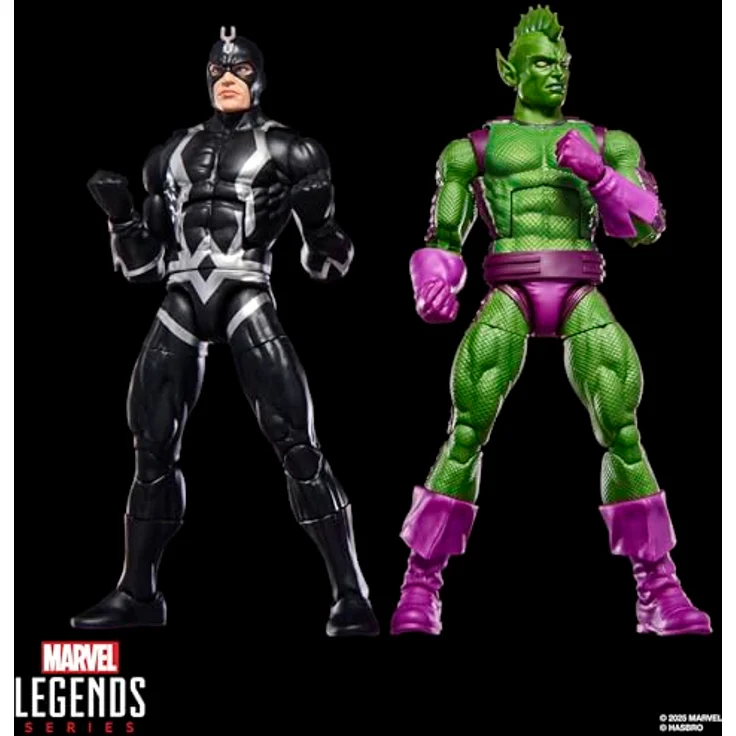 Marvel Legends Series Inhumans Black Bolt & Marvel’s Triton, 2er-Pack Action-Figuren mit 12 Accessoires, 15 cm beweglich – Bild 4