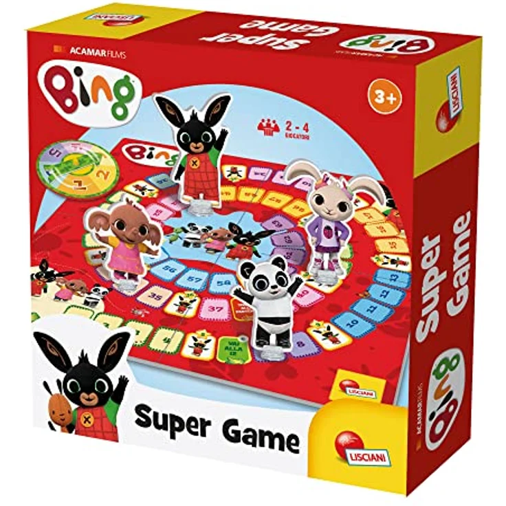 Lisciani Bing Gänsespiel, Kreatives Brettspiel für 2 bis 4 Spieler, Fördert Kreativität und soziale Interaktion, Ab 3 Jahren, Hergestellt in Italien – Bild 1