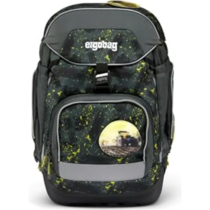ergobag pack Schulranzen Set, 6-tlg., ergonomisch verstellbar, individuelle Kletties, farbenfrohe Designs – Bild 2
