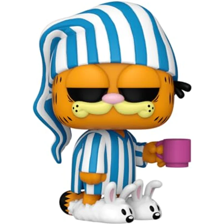 Funko Pop! Comics: Garfield – Garfield mit Mug Vinyl-Sammelfigur - Geschenkidee - 9,5 cm Höhe - Premium Vinyl Material - Ideal für Garfield Fans – Bild 2