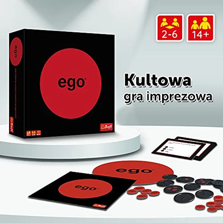 Trefl S. CENA 1298 "HRA - EGO" Brettspiel mit über 400 Fragen, ideales Spiel zur Freundesinteraktion – Bild 2