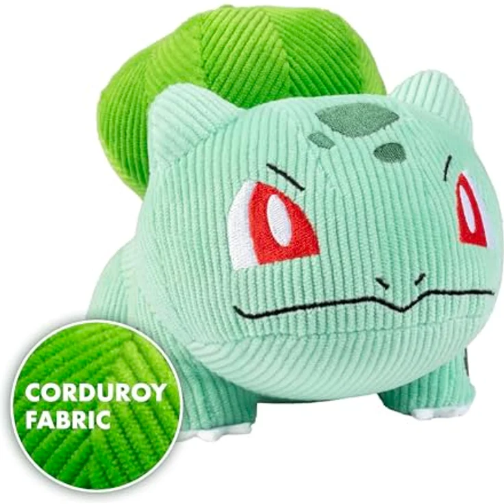 Pokémon Select PKW2993 Bisasam Kord-Plüsch 20 cm, offizielles Kuscheltier aus hochwertigem Kordstoff, limitierte Edition – Bild 3