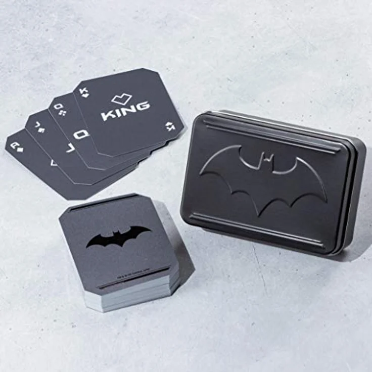 Paladone Batman Spielkarten | Set mit 52 Stück | Ideal für Spiele, Poker & Blackjack | Inklusive geprägter Aufbewahrungsdose für Sammler – Bild 2