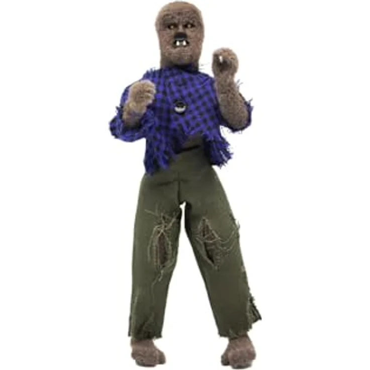 Bizak Mego 20 cm Werwolf Figur, beweglich im zerrissenen Hemd und Hose, offiziell lizenziert – Bild 1