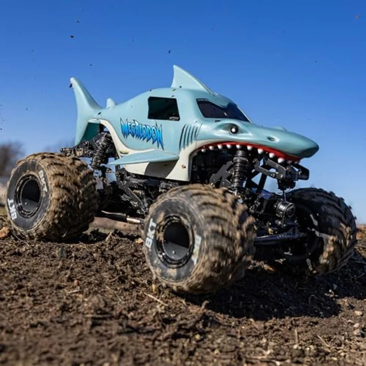 LOSI Mini LMT Megalodon Monster Jam Truck 2S 4x4 RTR Bürstenmotor, inkl Akku und Ladegerät – Bild 3