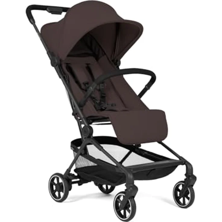 hauck Lite N Care, Ultraleichter Carbon City- & Reisebuggy, IATA-konform, Klein Faltbar mit Tragegurt, Liegefunktion ab Geburt bis 22 kg, UPF 50+, XL Netzfenster, Pannensicher - Choco – Bild 1