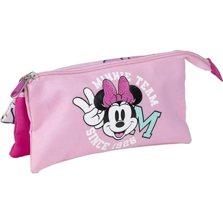 Cerda Disney Minnie Iridescent Federmäppchen, praktisches Schul- und Freizeitaccessoire für Stifte und Utensilien – Bild 1
