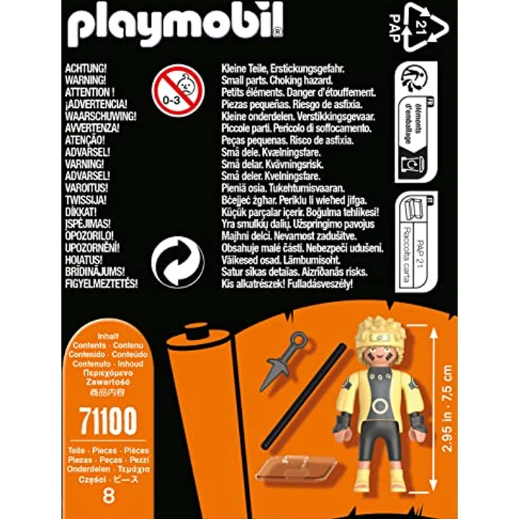PLAYMOBIL Naruto Shippuden - Naruto Rikudou Sennin Mode Konstruktionsspielzeug – Bild 5