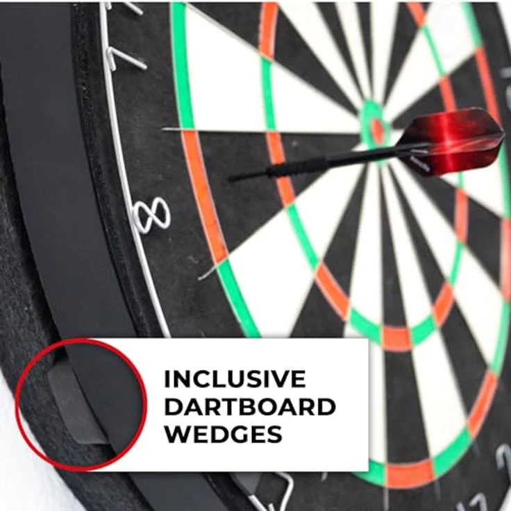 Karella Schallschutz "Compact" für Steeldartboards, Geräuschreduzierung über 80%, anthrazit, Ø 45 cm – Bild 5
