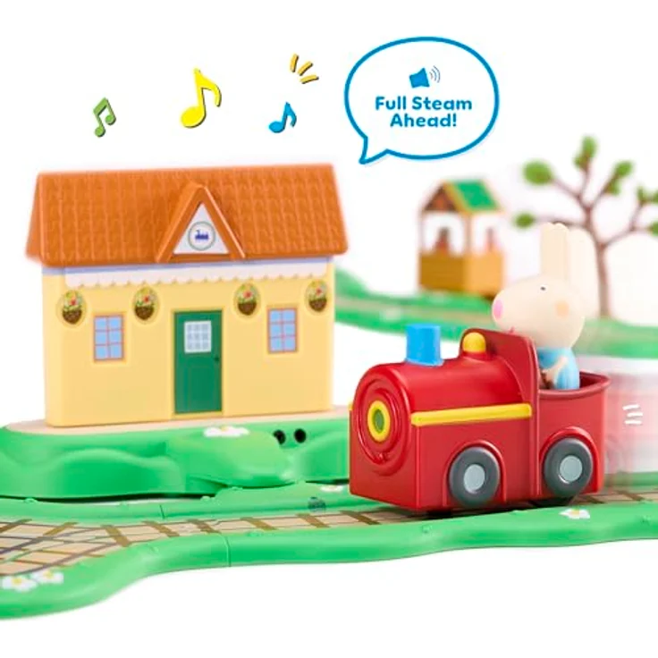 Peppa Pig Whizz Around Peppa Train Set, Holzeisenbahn mit Peppa Pig Design – Bild 5