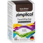 simplicol Textilfarbe expert Nuss-Braun 1716 - Zum Umfärben und Auffrischen von Kleidung, Waschmaschinenfest, für Baumwolle, Wolle, Seide, Leinen, Viskose & Mischgewebe