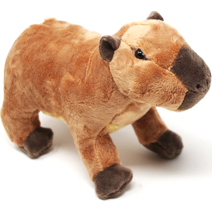 Cornelissen Capybara Kuscheltier, superweiches Wasserschwein, waschbar bei 30 Grad, braun