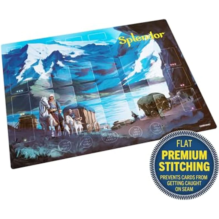 Gamegenic Splendor Game Mat, Premium Spielmatte aus Naturkautschuk, 70 x 55 cm, verstärkte Kanten, 2 mm Dicke – Bild 2