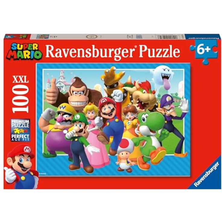 Ravensburger Kinderpuzzle - 12001074 - Los geht's! - 100 Teile XXL Super Mario Puzzle für Kinder ab 6 Jahren – Bild 1
