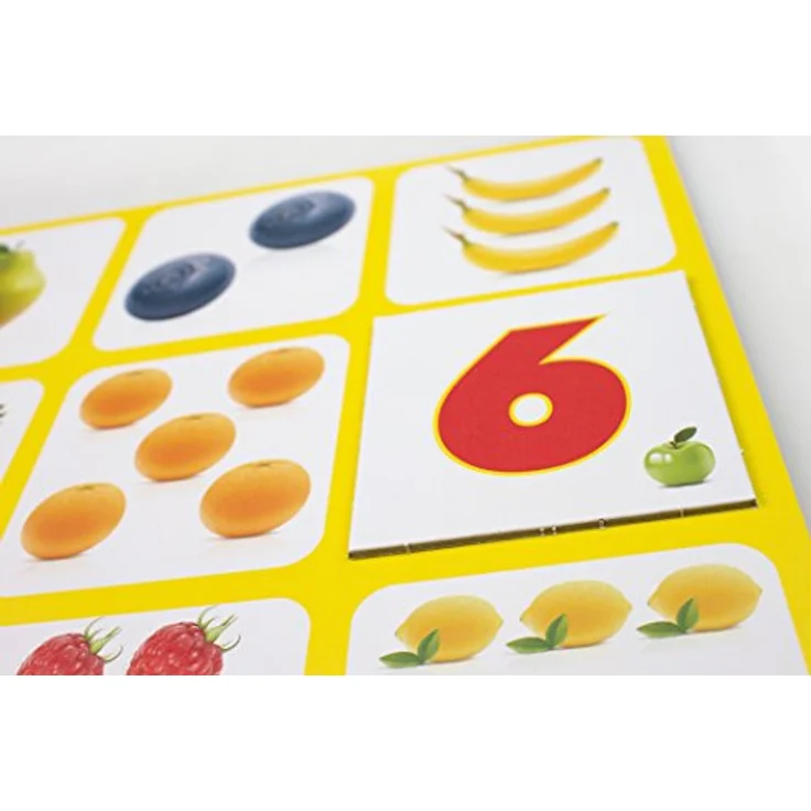 Tactic Fruit Lotto Spiel, Wit - Brettspiel mit fruchtigem Thema, 4 legplaten und 36 kaartjes – Bild 2