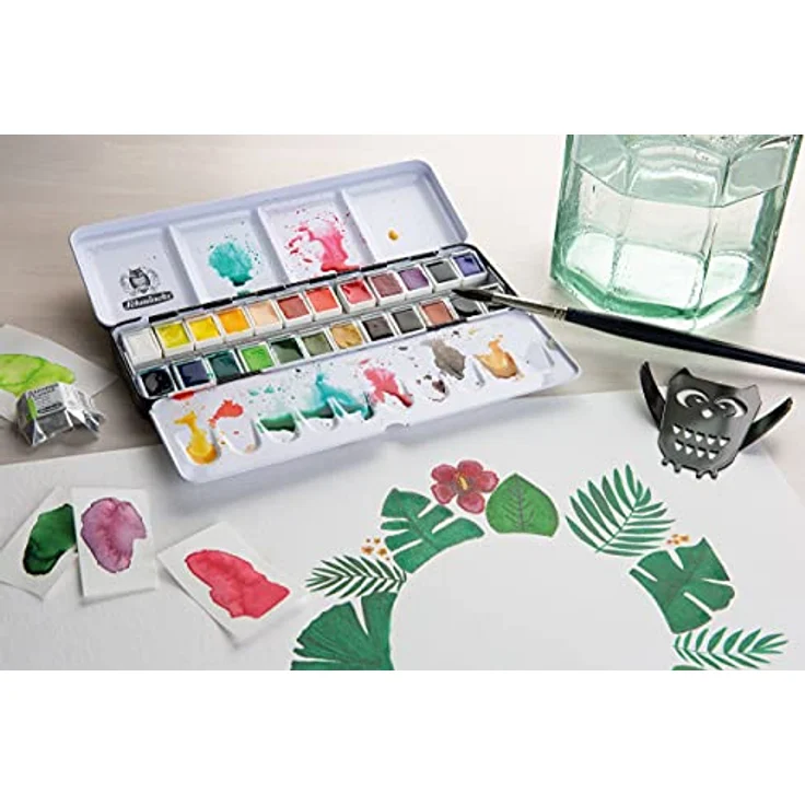 Schmincke AKADEMIE® Aquarell, Deckweiß 110, feine vegane Künstler-Aquarellfarbe im halben Näpfchen, höchste Lichtechtheit, für Aquarellmalerei – Bild 4