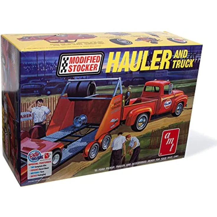 AMT 1953 Ford Pickup Modified Stocked Hauler Gulf, Modellfahrzeug im Gulf Design