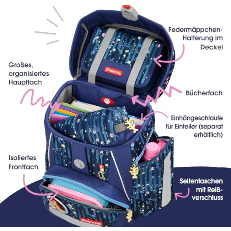 Step by Step Schulranzen SPACE Schulranzen-Set, mehrfarbig mit ausreichend Stauraum für Schulmaterialien – Bild 5