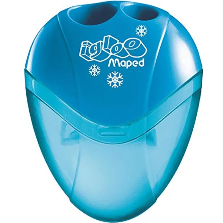 MAPED Anspitzer I-Gloo, 2 Größen für Blei- und Farbstifte bis 8 mm Durchmesser, farbig sortiert (orange, lila, blau) – Bild 2
