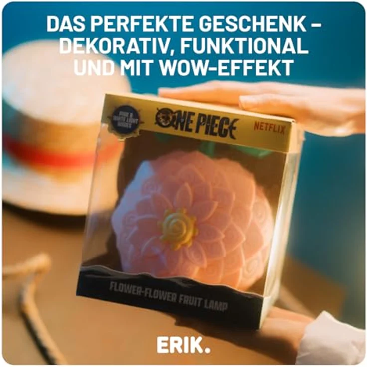 Grupo Erik One Piece Netflix Lampe Blumen-Blumen-Frucht, 17 cm, LED-Lichtmodus, USB-Typ-C-Betrieb – Bild 3