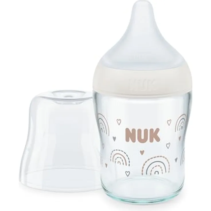 NUK Babyflasche Perfect Match Soft Silikon, mit Anti-Colic-Funktion und Temperature Control-Anzeige