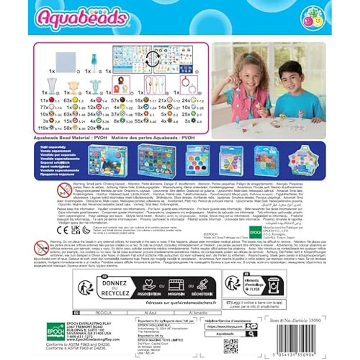 Aquabeads Kreativset Süßigkeiten Anhänger Bastelset, 700 bunte Perlen, ideal für Kinder ab 4 Jahren, inklusive Anhänger- und Ring-Adaptern – Bild 2