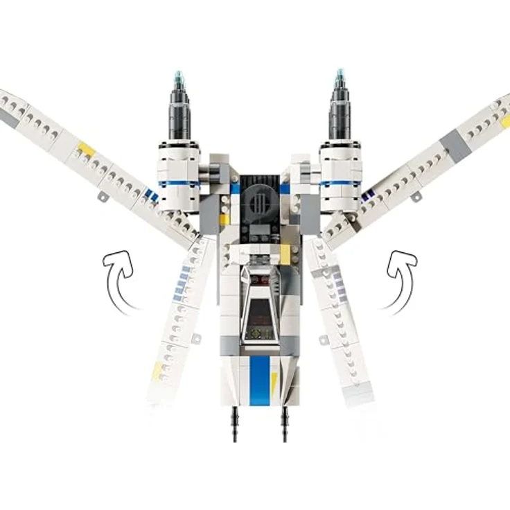 LEGO Star Wars™ 75399 Rebel U-Wing Starfighter Bausatz, 594 Teile, mit 3 Minifiguren und K-2SO, Mehrfarbig – Bild 7