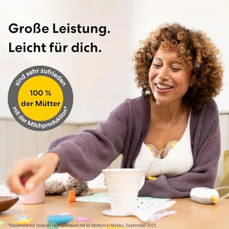 Medela Freestyle Mini, tragbare elektrische Einzelmilchpumpe mit Hands-free Auffangschalen, wiederaufladbarem Akku und ultraleichtem Design – Bild 2