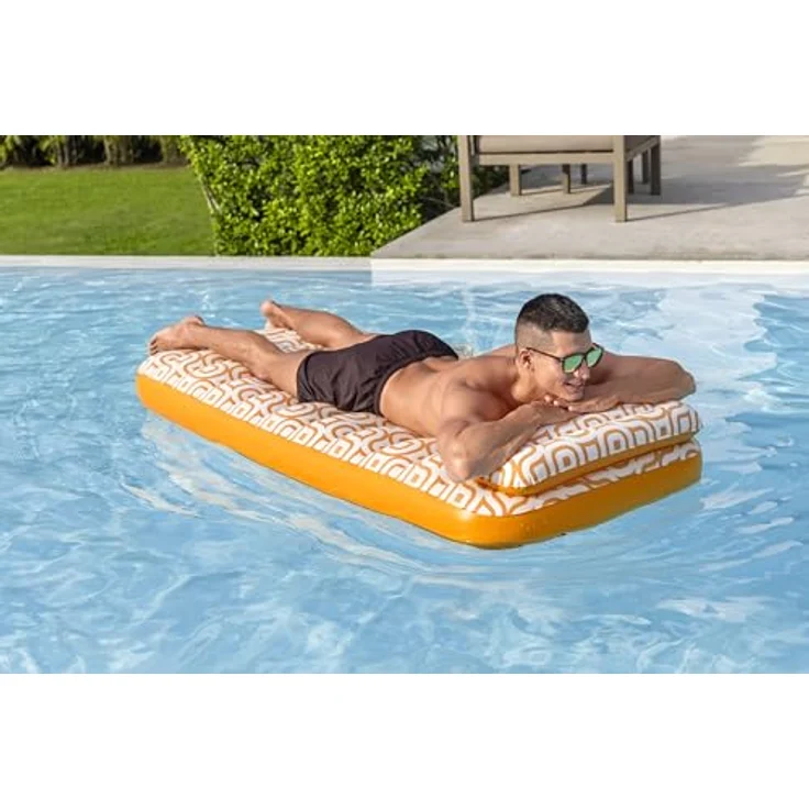 Bestway Luftmatratze Waterproof Deluxe, 183x84 cm, wasserfest, bunt, für Strand und Pool – Bild 9