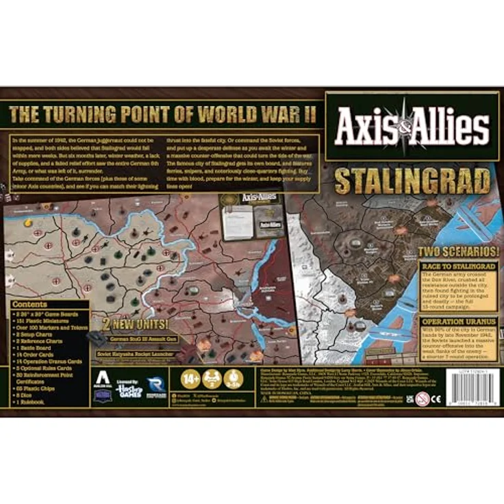 Renegade Game Studios Axis & Allies: Stalingrad – WWII Strategie Brettspiel, 2-Spieler Taktik, 150+ Miniaturen, zwei historische Szenarien, ab 14 Jahren – Bild 2