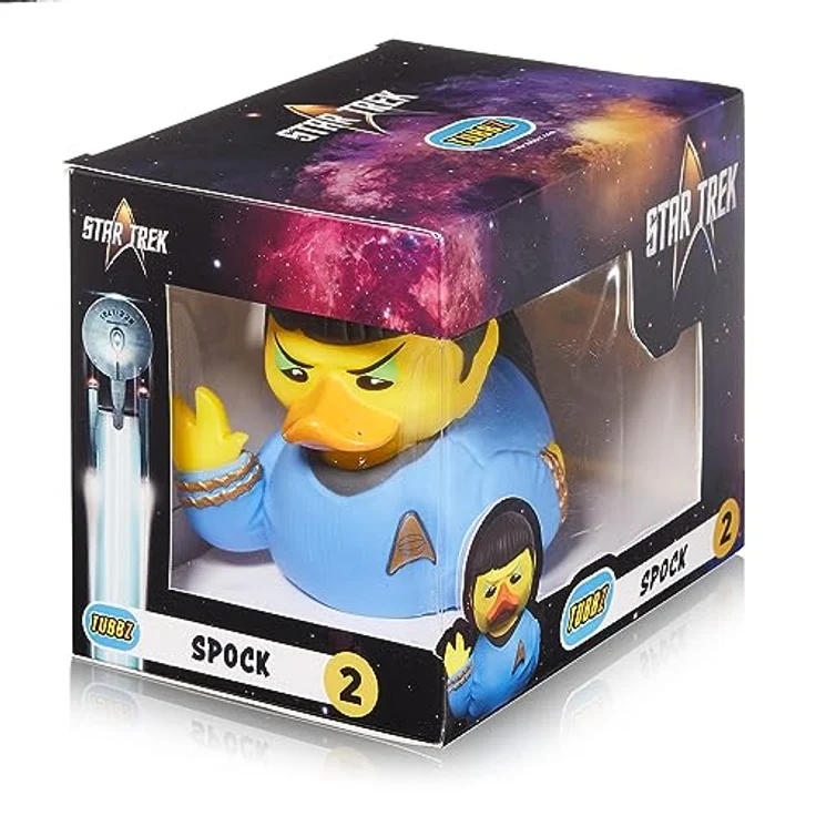 TUBBZ Box-Ausgabe Spock, Sammler-Vinyl-Gummiente Figur mit Detailgetreuer Gestaltung, 9 cm, Offizielles Star Trek Merchandise – Bild 2