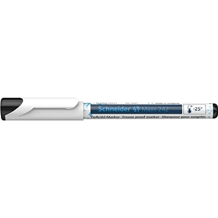 Schneider Maxx 242 Tiefkühlmarker, schwarz, 1 mm Strichbreite, frostbeständig bis -25 Grad - Preisvergleich – Bild 5