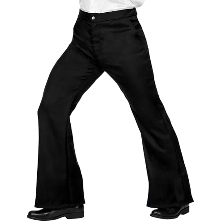 Widmann 70er Jahre Herrenhose, Schwarz, hochwertiges Retro-Kostüm für Herren in XXL – Bild 1