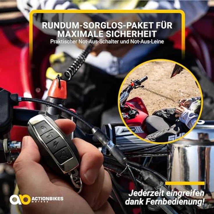 Kinder Quad ATV 125 cm S-10 + Rückwärtsgang rot lackiert – Bild 6